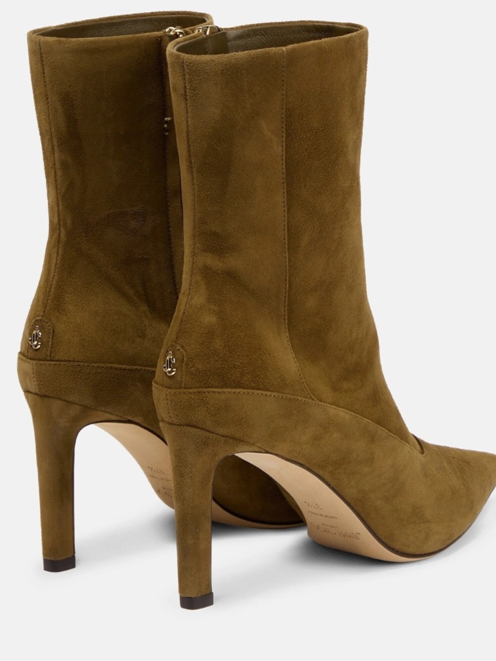Jimmy Choo Mavie Ankle Boot - Worn Once! - Olive Green - Size 37.5 - Picture 3 of 10